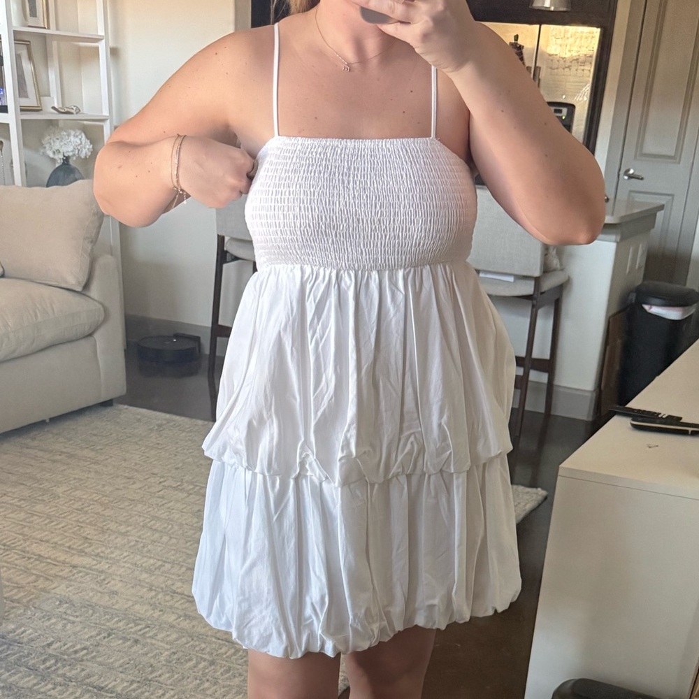 a new day White Smocked Dress